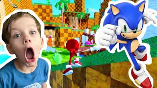 SONIC x RAINBOW FRIENDS! 🌈 Roblox Sonic Morphs & Parkour with Ima and Jessy screenshot 5