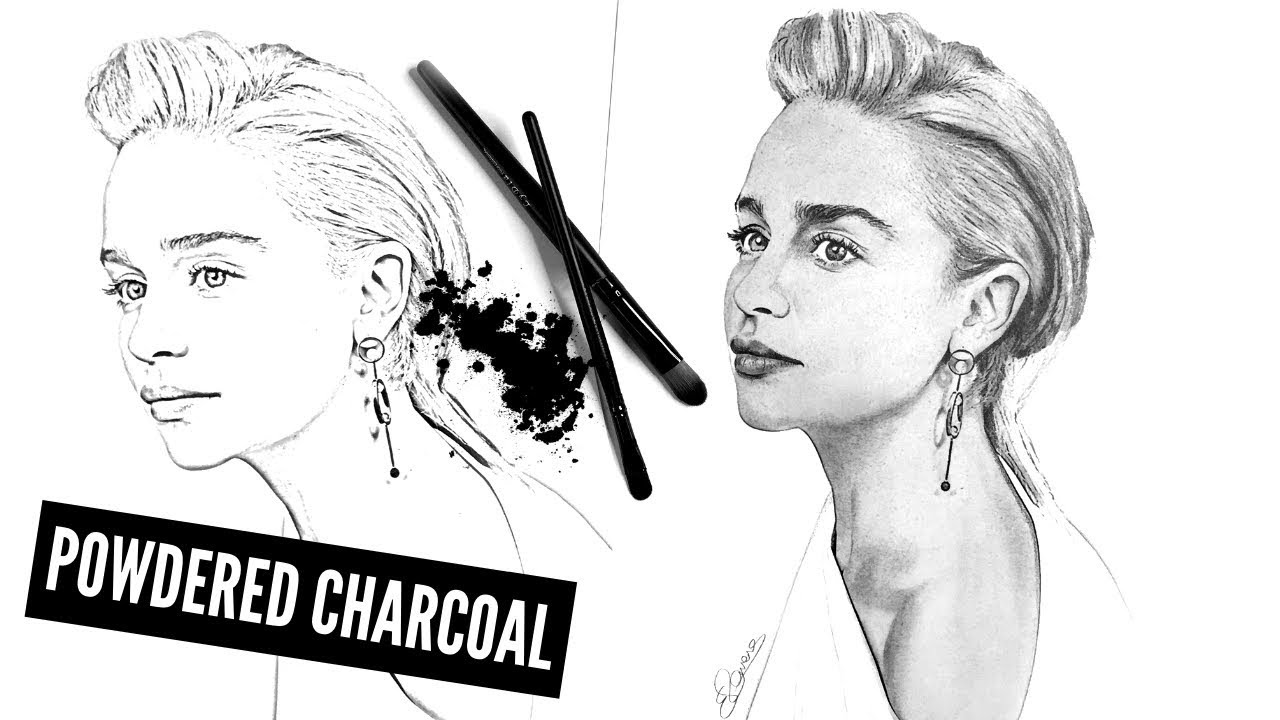 EASY DRAWING TUTORIAL: Using Powdered Charcoal to create TONE