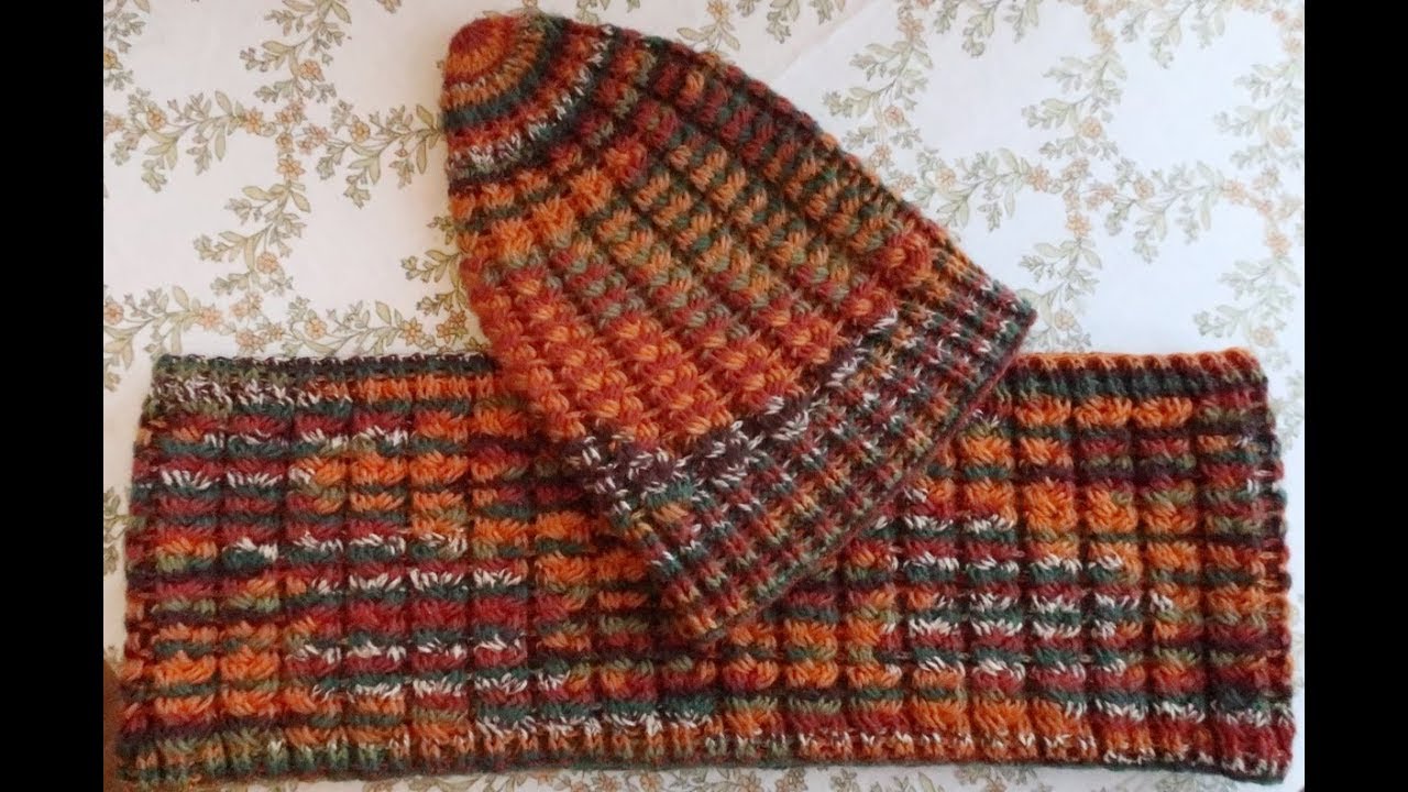 Шарф Снуд - Коса 2 ряд