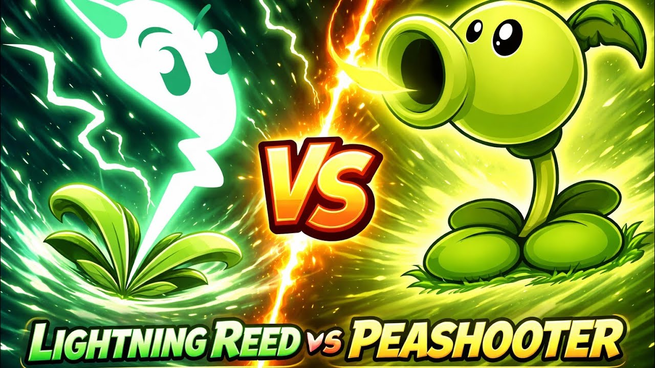 Lightning Reed Power Plants vs Zombies 2 Lightning Reed vs Peashooter Buffz & Bruisez ...