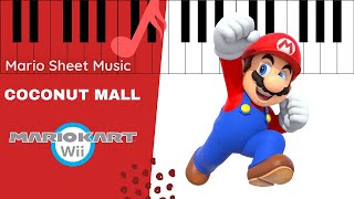 Coconut Mall - Mario Kart Wii [Piano tutorial]