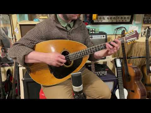 1913 Weymann Mandolute octave mandolin (mandocello conversion)