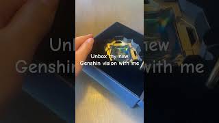 Unbox my new genshin vision with me #yt #shorts #blowup #genshinimpact #genshin #vision #hydro #fyp