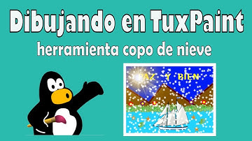 Videotutorial para inicial_2020: dibujando en TuxPaint 14 (herramienta copo de nieve)