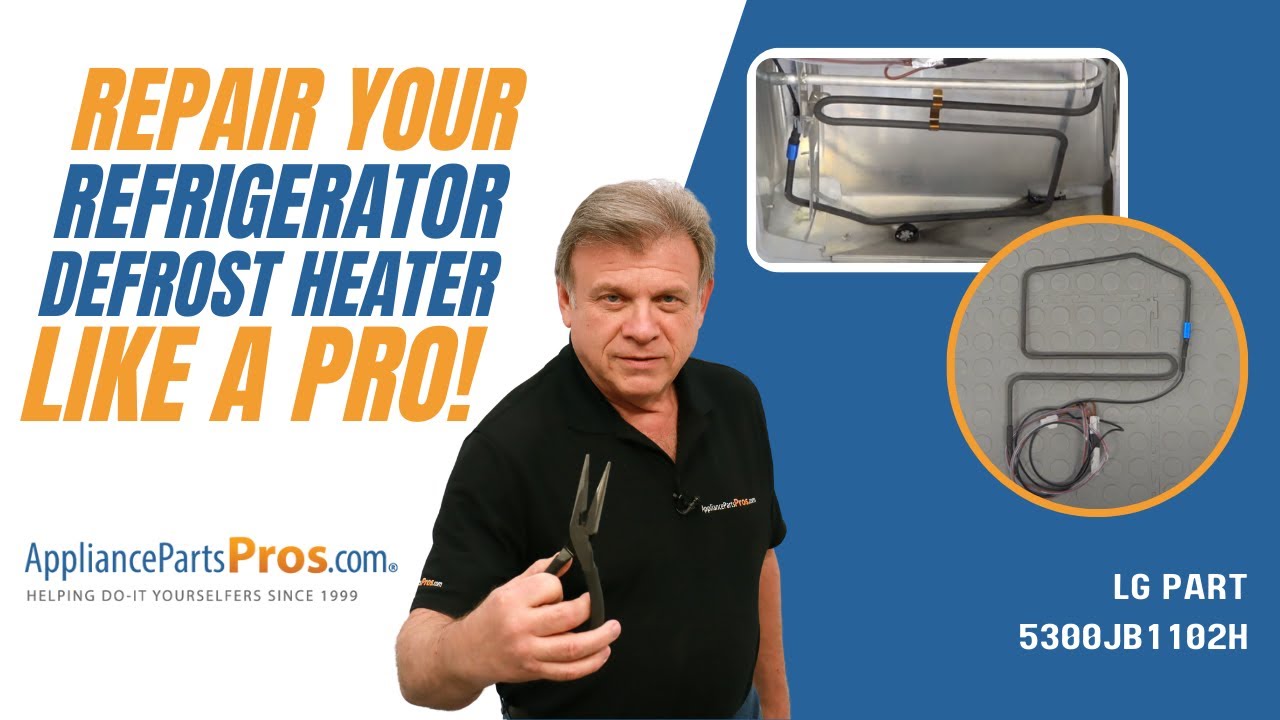 How To LG Refrigerator Defrost Heater 5300JB1102H YouTube