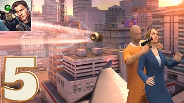 Pure Sniper City Gun Shooting - Gameplay Walkthrough Part 5 Zone 1 LA  (Android, iOS)