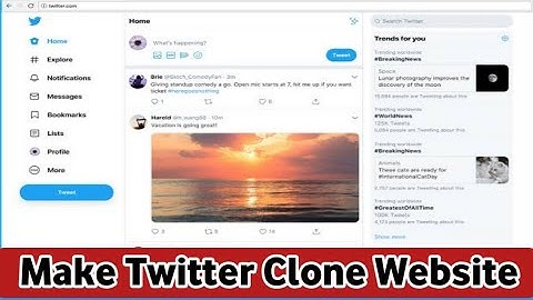 How to Make Twitter Clone Website || Create Twitter Clone Website || Twitter Clone PHP Script