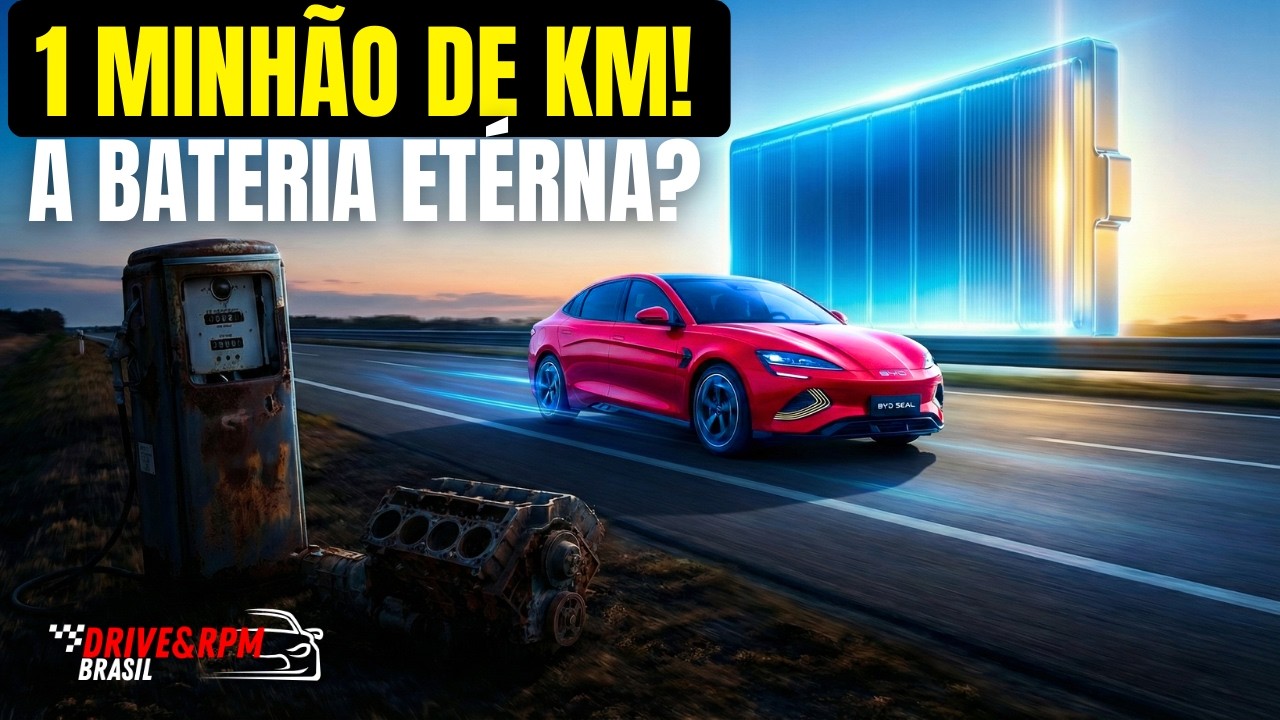 O PESADELO DA TOYOTA! A Nova Bateria 2026 da BYD Muda Tudo [1 Milhão de Km]