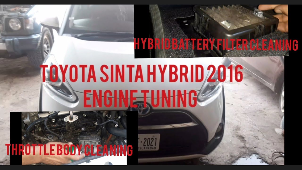 Toyota sienta Hybrid Engine Tuning a Hybrid battery fan filter cleaning and location problem solutio