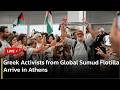 🔴LIVE: Greek Activists from Global Sumud Flotilla Arrive in Athens | AC13