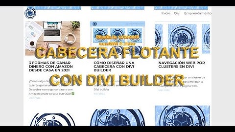 ▷ Wordpress: Cómo crear un menú flotante (fijo al hacer scroll) con DIVI Builder ✅