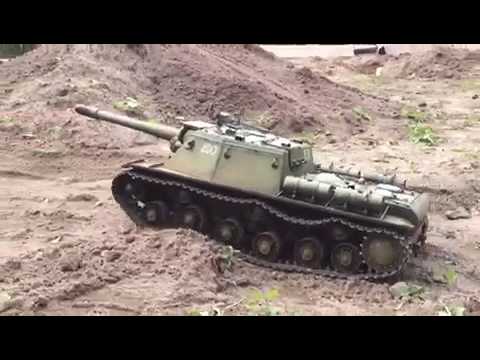 SU-152 RC 1\/16 ElMod Fusion - YouTube