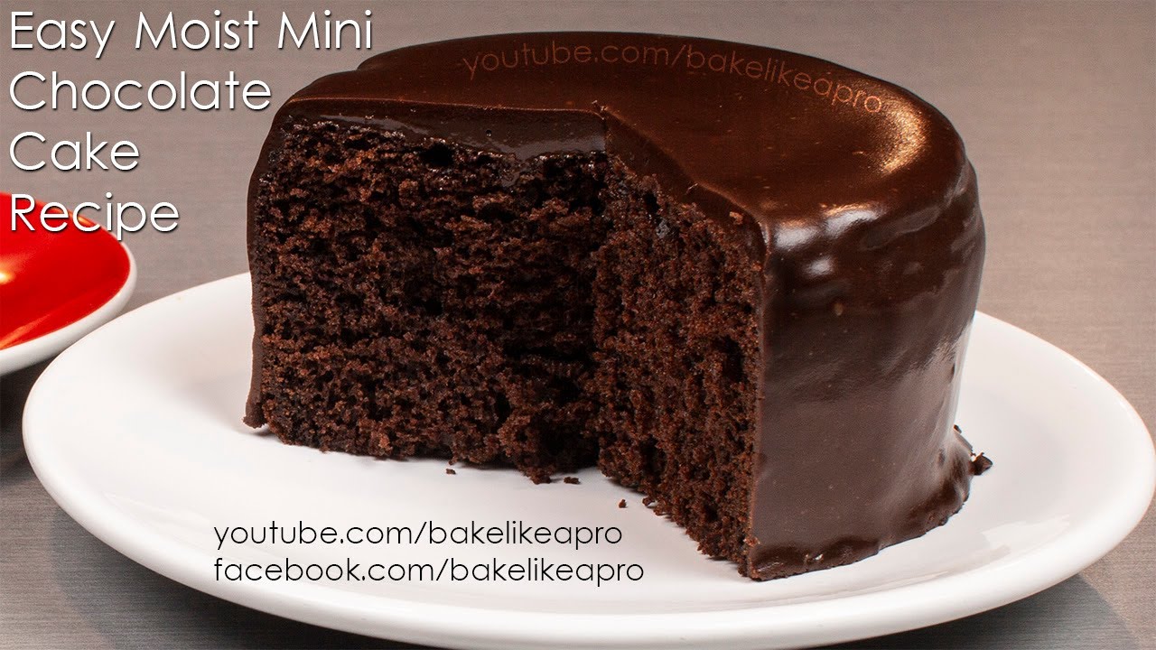 Easy Moist Mini Chocolate Cake Recipe