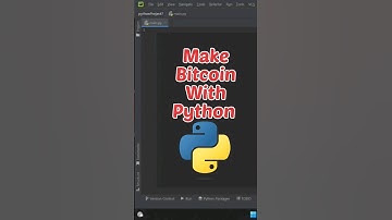MAKE BITCOIN with python #youtube #python #video