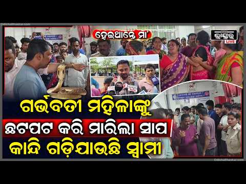 କେଇଟା ଦିନରେ ହୋଇଥାନ୍ତେ ମା’..କାମୁଡ଼ିଥିଲା ସାପ ଗର୍ଭବତୀ ମହିଳାକୁ ଡାକ୍ତର ମାରିଦେବା ଅଭିଯୋଗ କରି କାନ୍ଦୁଛି ପରିବାର