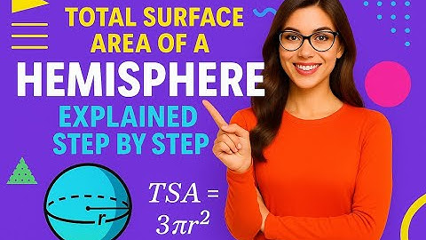 Total Surface Area of a Hemisphere |  TSA = 3πr²  | Geometry Formula Explained | Limitless Math