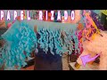 Efecto corte RIZADO ✂️ en papel CREPE para Piñatas ✂️ | Tipos de Corte en Papel