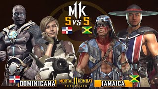 🏆 DOMINICANA VS JAMAICA【5 Vs 5】 - 【Mortal Kombat 11 Aftermath】 Ft. Dr Gross, JaysonX, MightyShell