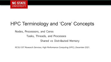 HPC Terminology and Core Concepts - What