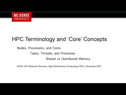 HPC Terminology and Core Concepts - What's in a Node?