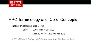 hpc terminology and core concepts - what's in a node?