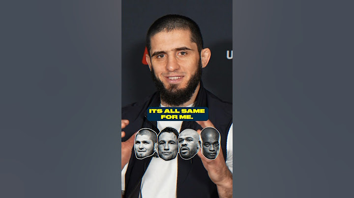 Islam Makhachev Picks His 4 UFC GOATs 🐐