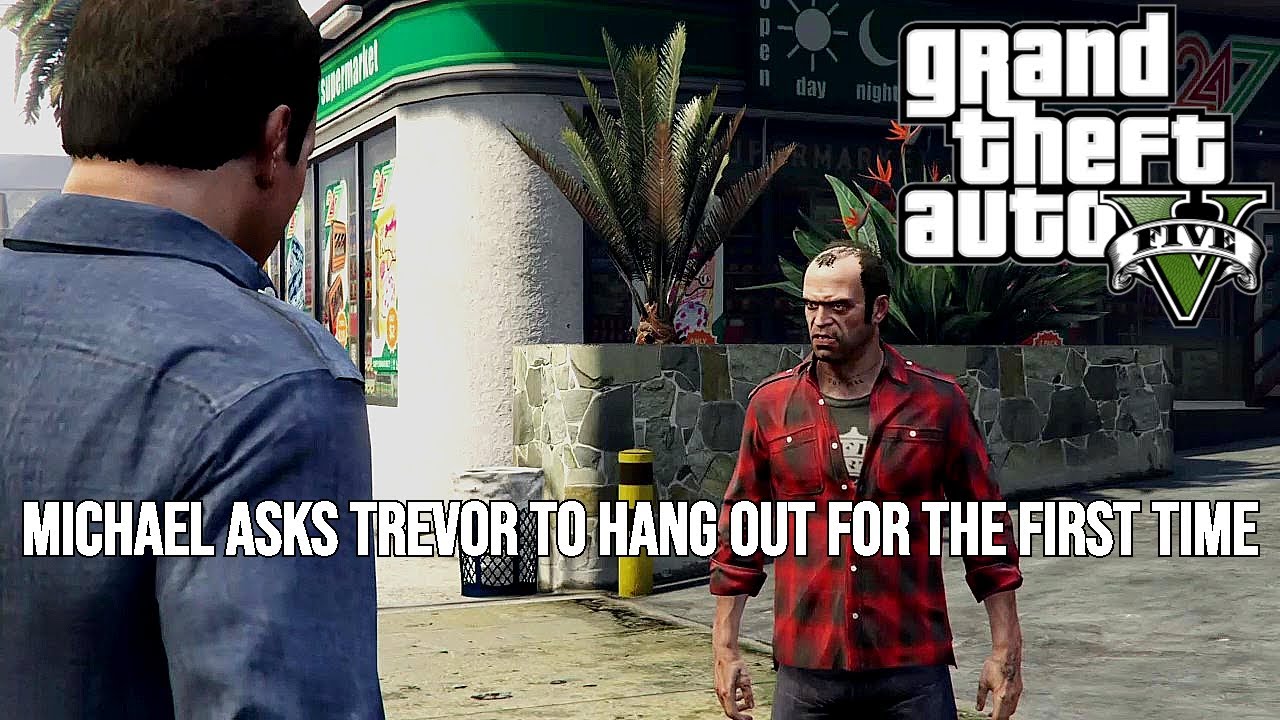 GTA 5 - Michael Asks Trevor To Hang Out For The First Time - YouTube