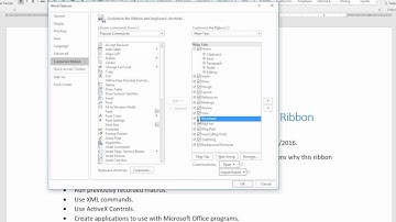 How to display the Microsoft Office Word Developer ribbon