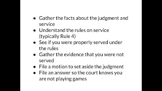 How do I prove I was not served so I can attack a default judgment?