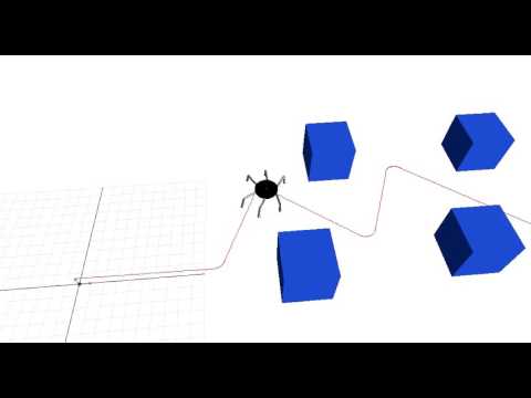 Hexapod Robot Slalom Navigation Method
