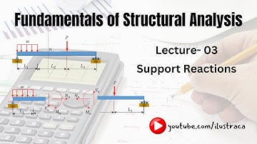 Fundamentals of Structural Analysis |  Lecture-3 | Support Reactions | ilustraca | Sandip Deb