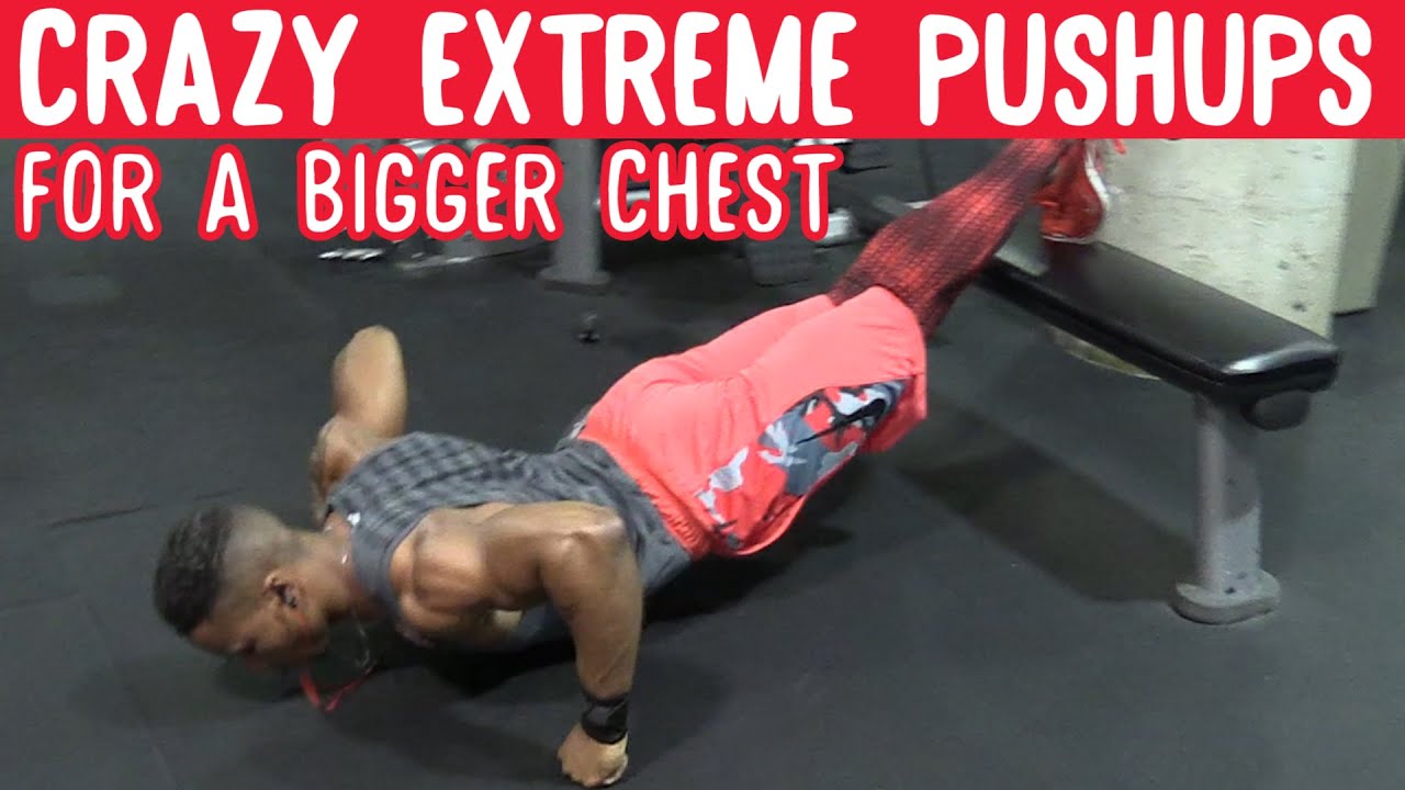CRAZY Extreme Push Ups for a Bigger Chest with AJ Hellstern - YouTube