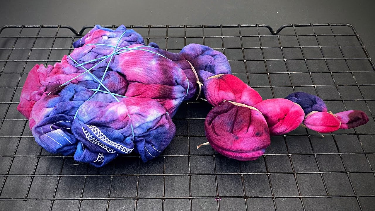 Beautiful Airplane Fold Ice Dye Mandala - Tie Dye - YouTube