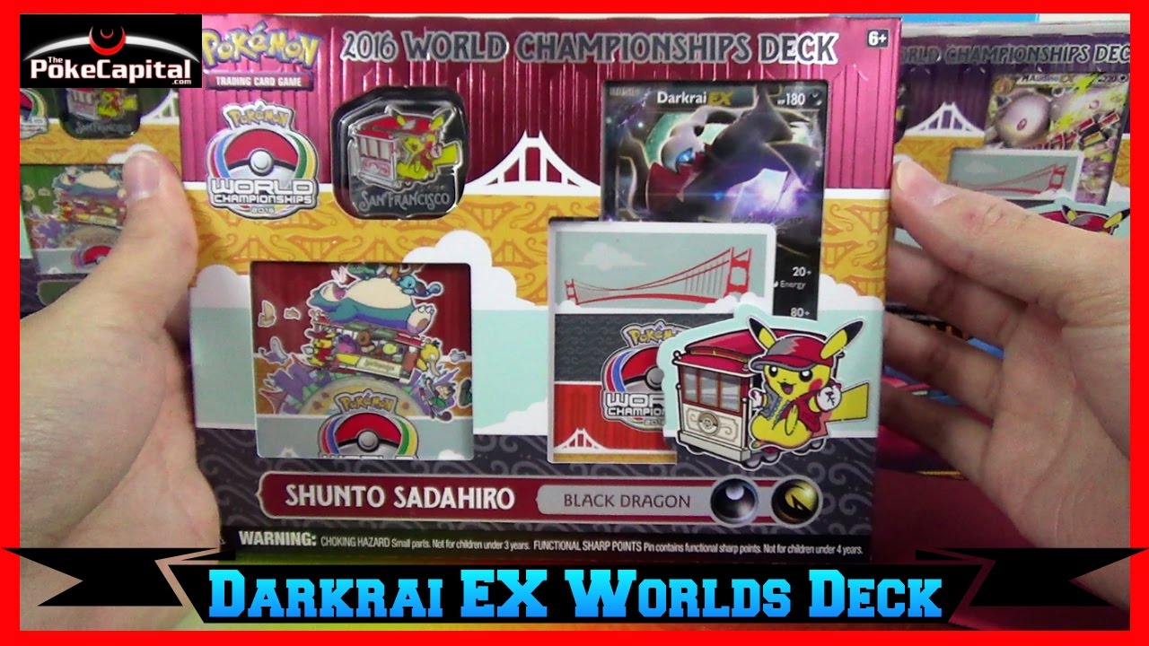 Pokemon Cards 2016 World Championships Darkrai Ex Deck Opening Black Dragon Junior Champion