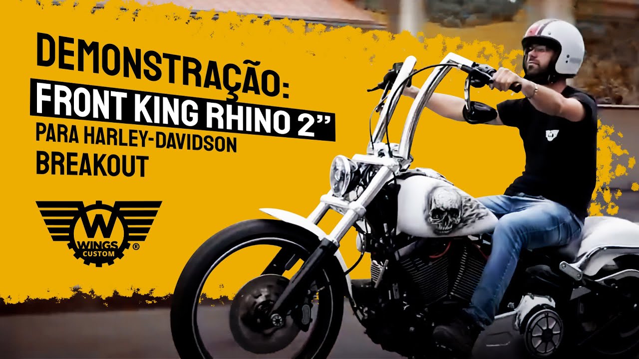 Demonstração: Guidão King Rhino 2" para Harley-Davidson Breakout