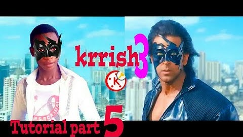Kinemaster Tutorial Part 5/ Krrish 3 Reaction 1 / Hirthik Roshan Fight and aeroplane Action