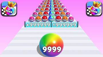 Ball Run 2048, Canvas Run, Prom Run ​- All Levels 99999 Gameplay Android,ios New Mobile Games WZNBVD