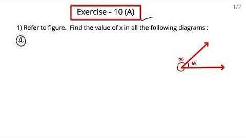 Class - 7 || Maths || Ex - 10A || Que - 1 to 5