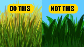 How To Draw Grass on Sketchbook App | LaReineArtistry