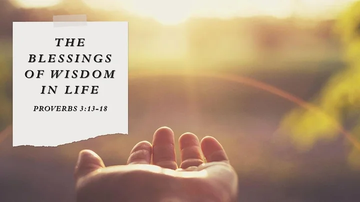 The Blessings of Wisdom In Life; Proverbs 3:13-18.  By Mike Hixson.  2-12-2023 PM Service.