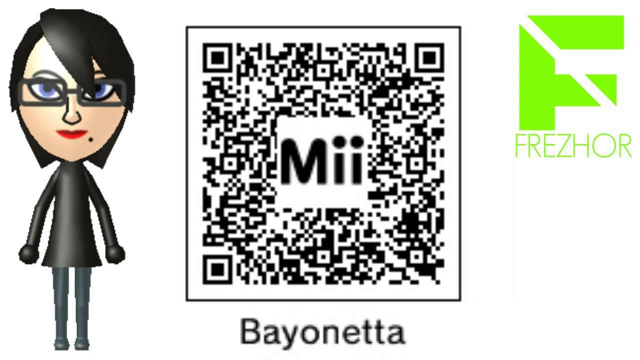 Mii Maker - Bayonetta Mii Free giveaway QR Code Nintendo 3DS/WiiU/N3DS/Miit...