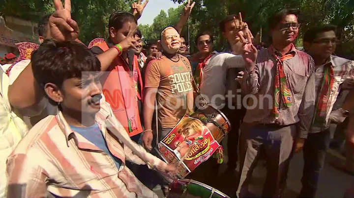 INDIA: ELECTION RESULTS  BJP SUPPORTERS CELEBRATE