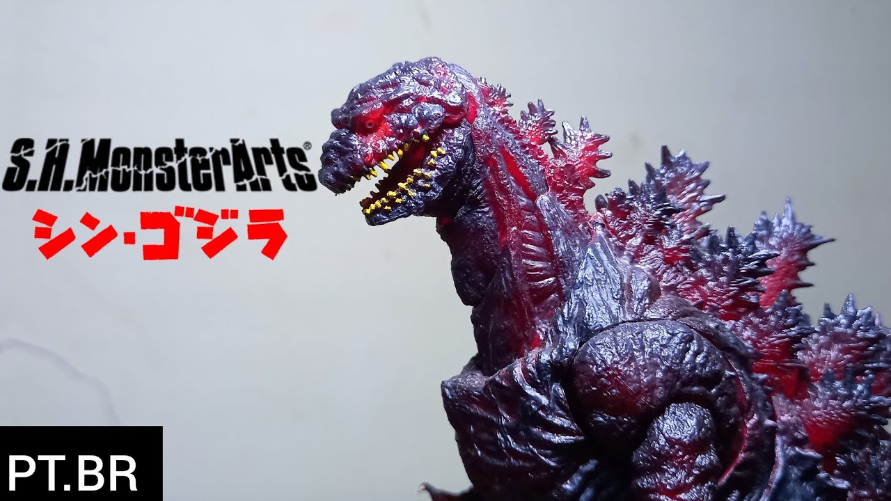 S.H. MonsterArts Shin Godzilla 2016 4th Form Night Combat Ver Review. PT.BR.