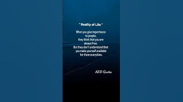 Thumbnail of Reality of Life♥️ l Quotes l Best Quote About Life. #lifequotes #quotesaboutlife