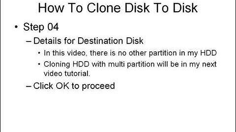 Norton Ghost   Step By Step How To Clone Disk To Disk BASIC