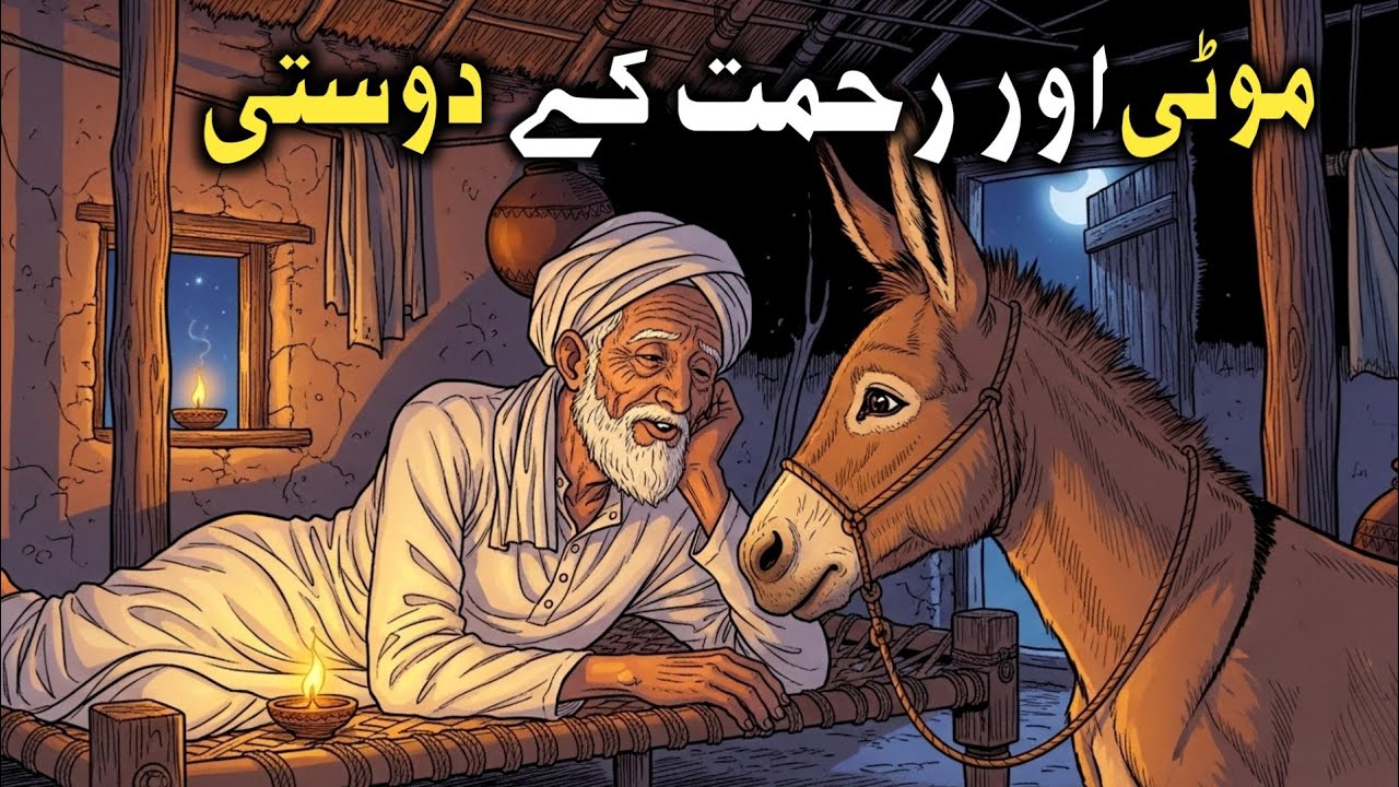 Ek Gareeb Budha aur Uska Wafadar Gadha | urdu hindi sabaq-aamoz qissay | 