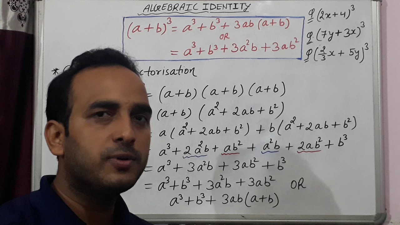 Algebraic Identity-01, JJ LEARNING CLASSES