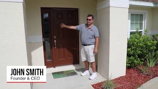 Protecting a Front Door with Storm Stoppers | Hurricane Window Protection