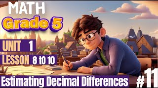 |   Lesson 8 to 10 | Estimating Decimal Differences (Part 2)🔴 شرح منهج ماث جريد 5