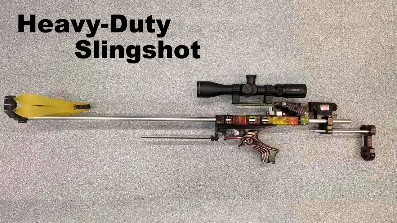Flymars 707514 HeavyDuty Hunting Slingshot Rifle Catapult New Ball
